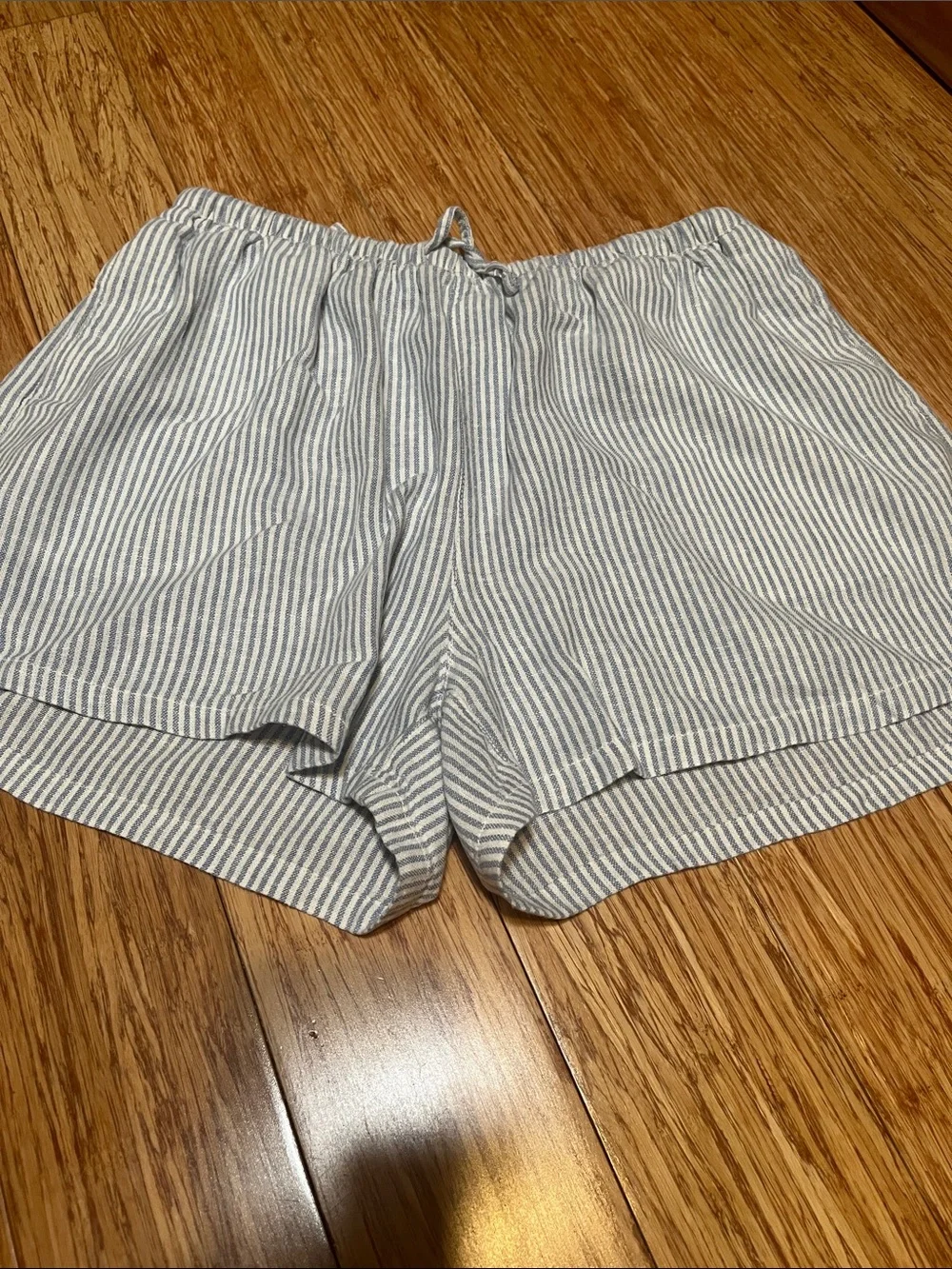 Old Navy Light Blue & White Striped Girls' Romper